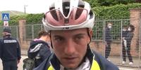 Il ciclista teatino Giulio Ciccone al termine della terza tappa del Giro d'Italia