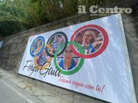 Il manifesto pro Gaia Sabbatini comparso in via Po a Teramo (foto di Luciano Adriani)
