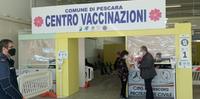Il centro vaccini di Pescara