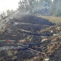 Una zona di Lettomanoppello distrutta dalle fiamme
