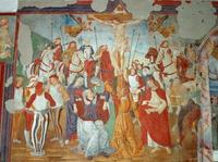L’affresco “La crocifissione” di Saturnino Gatti nella chiesa di San Menna a Lucoli
