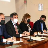 Il presidente Marsilio con gli assessori Liris, Verì e Quaresimale