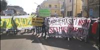 Il corteo di protesta a Pescara contro la giunta Masci