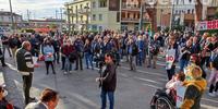 La manifestazione a Chieti scalo (foto Arianno Iannotti)