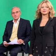 I giornalisti Andrea Mori e Mila Cantagallo