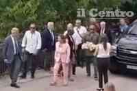 L'arrivo di Nancy Pelosi a Montenerodomo (foto di mdn)