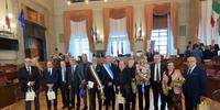 I premiati nella sala consiliare del Comune di Pescara (foto di Giampiero Lattanzio)