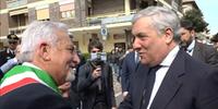 Il sindaco di San Giovanni Teatino Di Clemente accoglie il ministro Tajani