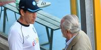 L'allenatore del Napoli Rudi Garcia con il presidente Aurelio De Laurentiis (foto il Centro)