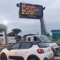 Traffico al casello di Pescara nord