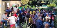 La protesta dei consorziati davanti alla sede del consorzio di bonifica a Chieti
