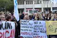 La protesta a Pescara (foto Ilaria Orsini)