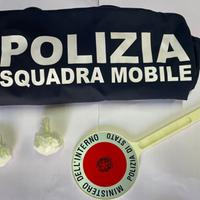 La droga sequestrata dalla polizia